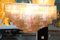 Runder Tronchi Kronleuchter aus Muranoglas in Rosa, Weiß & Bernsteinfarben im Stil von Venini, 2000er 10