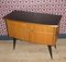 Small Vintage Chest of Drawers in Black and Brown, 1950s 4
