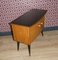 Small Vintage Chest of Drawers in Black and Brown, 1950s 9