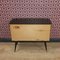 Small Vintage Chest of Drawers in Black and Brown, 1950s 7