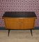 Small Vintage Chest of Drawers in Black and Brown, 1950s 1