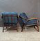 Rattan and Midollino Armchairs, 1950s, Set of 2, Image 10