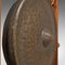 Large Antique English Victorian Ceremonial Dinner Gong in Oak & Bronze, 1900s 7