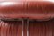 Vintage Soriana Set in Red Leather by Afra and Tobia Scarpa for Cassina Italy, Set of 2, Image 18