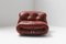Vintage Soriana Set in Red Leather by Afra and Tobia Scarpa for Cassina Italy, Set of 2, Image 22