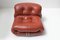 Vintage Soriana Set in Red Leather by Afra and Tobia Scarpa for Cassina Italy, Set of 2 8