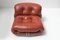 Vintage Soriana Set in Red Leather by Afra and Tobia Scarpa for Cassina Italy, Set of 2, Image 8