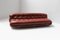 Vintage Soriana Set in Red Leather by Afra and Tobia Scarpa for Cassina Italy, Set of 2, Image 10