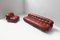 Vintage Soriana Set in Red Leather by Afra and Tobia Scarpa for Cassina Italy, Set of 2 28