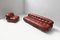Vintage Soriana Set in Red Leather by Afra and Tobia Scarpa for Cassina Italy, Set of 2, Image 28