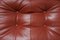 Vintage Soriana Set in Red Leather by Afra and Tobia Scarpa for Cassina Italy, Set of 2 17