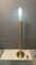 Lámpara de pie Flûte de Murano de latón satinado, años 80, Imagen 8