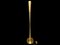 Murano Stehlampe aus satiniertem Messing, 1980er 9