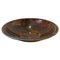 Mid-Century Italian Modern Round Fake Tortoiseshell Acrylic Glass and Brass Bowl from Guzzini, 1970s, Image 1