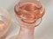 Botellas decorativas vintage de vidrio rosa, Francia, 1940. Juego de 2, Imagen 6