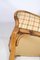 Armchairs in Checkered Fabric & Wood, 1920s, Set of 2, Image 9
