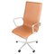 Silla de oficina Oxford modelo 3293C clásica de cuero coñac de Arne Jacobsen, década de 2010, Imagen 1