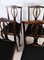 Dining Room Chairs in Mahogany & Black Patterned Fabric, 1920s, Set of 4 9