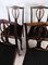 Dining Room Chairs in Mahogany & Black Patterned Fabric, 1920s, Set of 4, Image 9