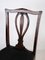 Dining Room Chairs in Mahogany & Black Patterned Fabric, 1920s, Set of 4, Image 3