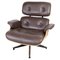 Lounge Chair in Brown Leather & Light Walnut by Charles Eames for Herman Miller, 2007 1