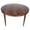 Danish Round Rosewood Dining Table from Omann Jun, 1960s, Image 1