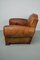French Moustache Back Cognac Leather Club Chair, 1940s 8
