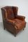 Vintage Dutch Cognac Leather Wingback Club Chair 5