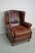 Vintage Dutch Cognac Leather Wingback Club Chair, Image 2