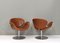 Fauteuils Pivotants Tulip F594 en Cuir Neuf par Pierre Paulin pour Artifort, 1960s, Set de 2 6