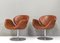 Tulip Swivel Armchairs F594 in New Leather by Pierre Paulin for Artifort, 1960s, Set of 2, Image 4