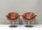 Tulip Swivel Armchairs F594 in New Leather by Pierre Paulin for Artifort, 1960s, Set of 2, Image 2