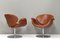Tulip Swivel Armchairs F594 in New Leather by Pierre Paulin for Artifort, 1960s, Set of 2 5