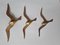 Brass Wall Decor Sculptures of Seagulls, Austria, 1963, Set of 3 2