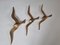 Brass Wall Decor Sculptures of Seagulls, Austria, 1963, Set of 3 4