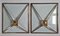 Art Deco Windows in Faceted Glass and Brass, Austria, 1930s, Set of 2, Image 10