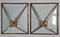 Art Deco Windows in Faceted Glass and Brass, Austria, 1930s, Set of 2, Image 12