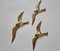 Brass Wall Decor Sculptures of Seagulls, Austria, 1963, Set of 3 9