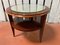 Art Deco Mahogany Pedestal Table with Mirrored Top 1
