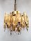 Vintage Pure Brass Chandelier Hanglamp Lamp in Lumica, 1970s, Image 1