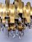 Vintage Pure Brass Chandelier Hanglamp Lamp in Lumica, 1970s 4