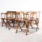 Beech Folding Chairs, 1960s, Set of 8 7