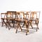 Beech Folding Chairs, 1960s, Set of 8, Image 7