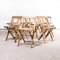 Beech Folding Chairs, 1960s, Set of 4 7