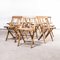 Beech Folding Chairs, 1960s, Set of 4, Image 7