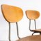 German Café Dining Chairs Brown Frame, 1960s, Set of 5 6