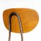 German Café Dining Chairs Brown Frame, 1960s, Set of 5 2