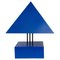 Blue Painted Metal Triangle Lamp by Alain Letessier, 1987, Image 1