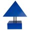 Blue Painted Metal Triangle Lamp by Alain Letessier, 1987, Image 11