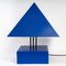 Blue Painted Metal Triangle Lamp by Alain Letessier, 1987, Image 2